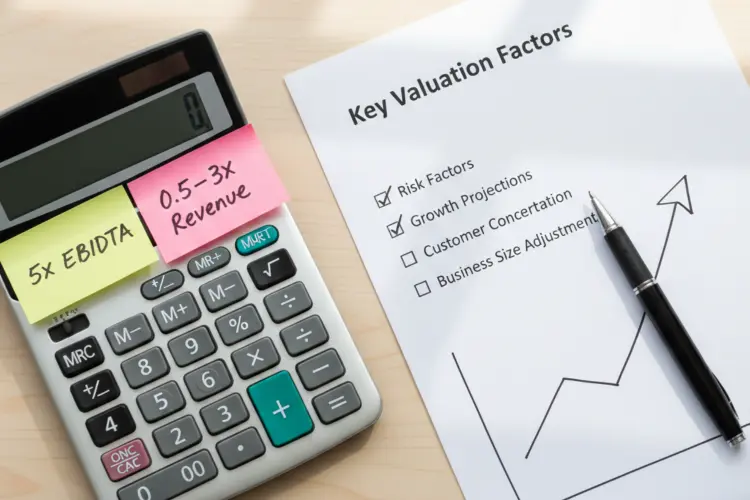 A checklist of factors like risk, growth, and customer concentration.