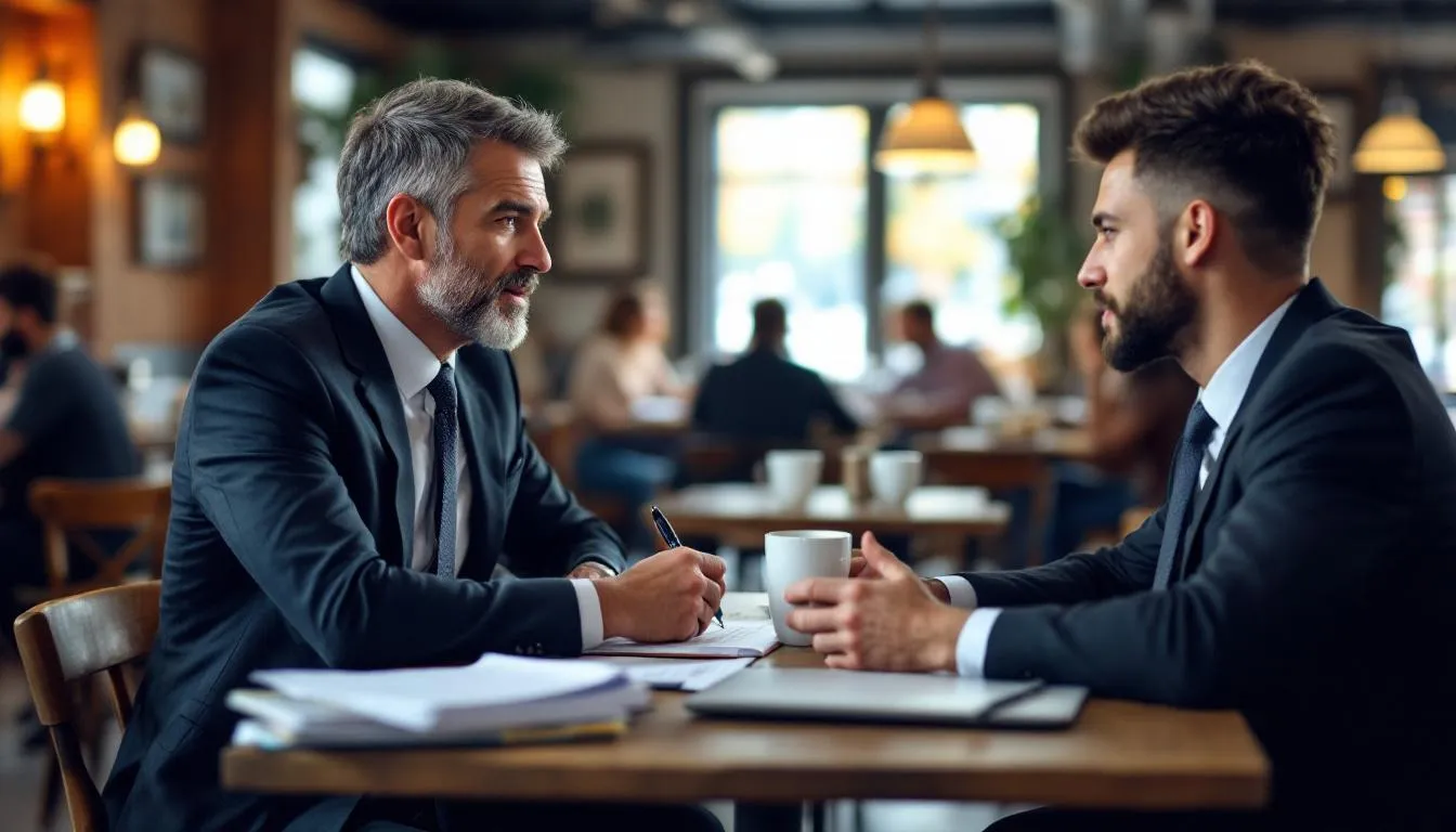 In a cozy Nashville café, an attorney sits across from their client, discussing the legal process regarding an ex parte order of protection. They are mapping out steps to seek relief for a domestic abuse victim, emphasizing the importance of legal representation in navigating Tennessee law.