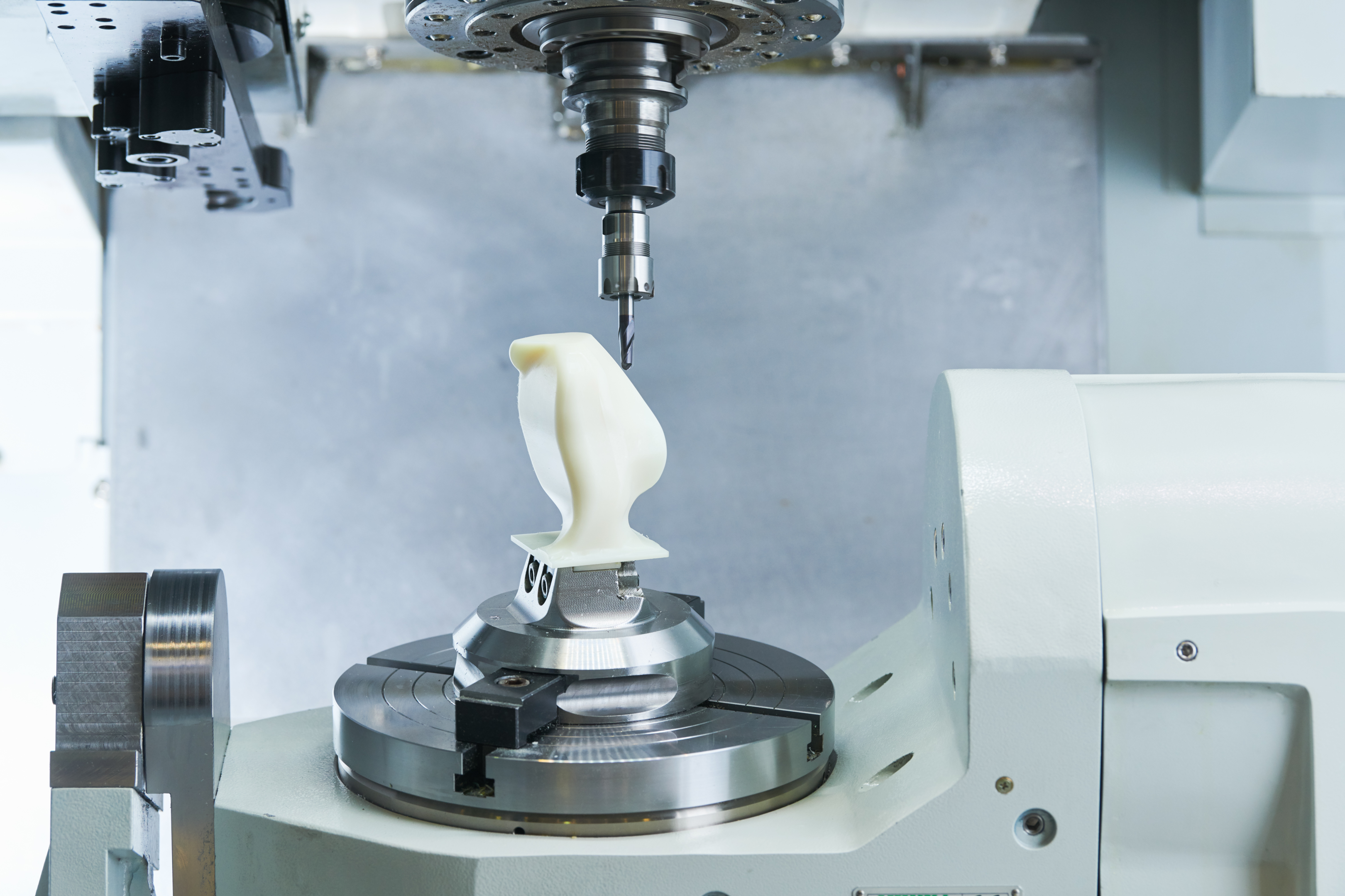 5-axis CNC machining of nylon part