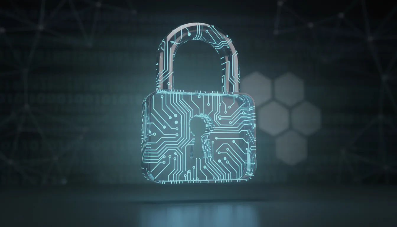 En digital låsikon som representerar online-säkerhet, vilket är avgörande för spelare på casinon med Mastercard. Symbolen betonar vikten av att spela ansvarsfullt och skydda sina insättningar och uttag.