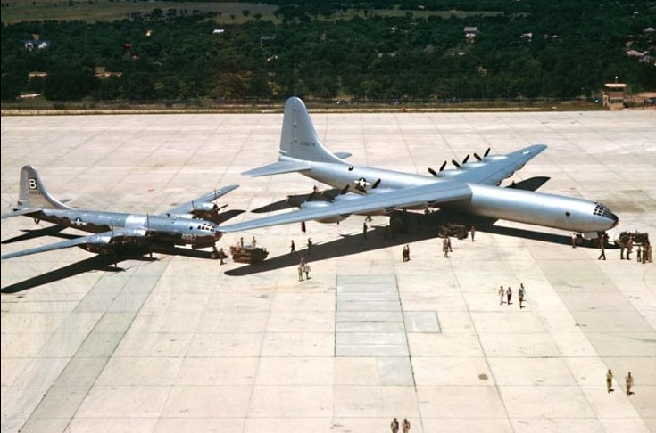Illustration of challenges faced by the B-36 bomber.