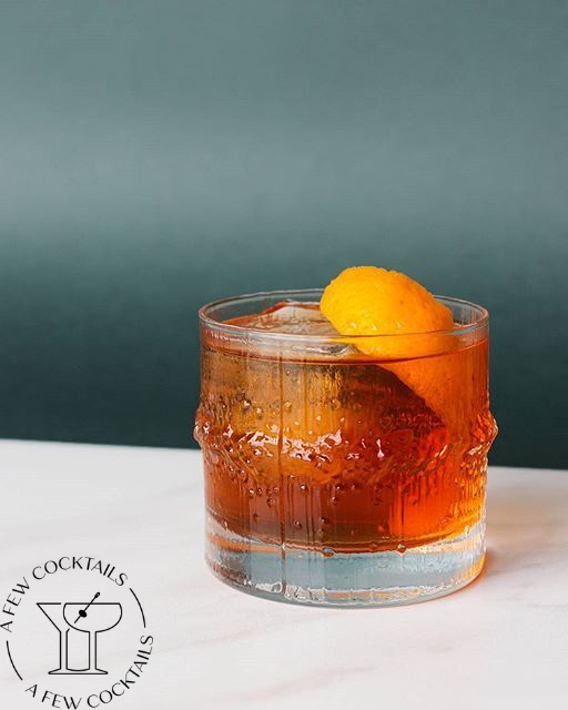 rum old fashioned, tropical