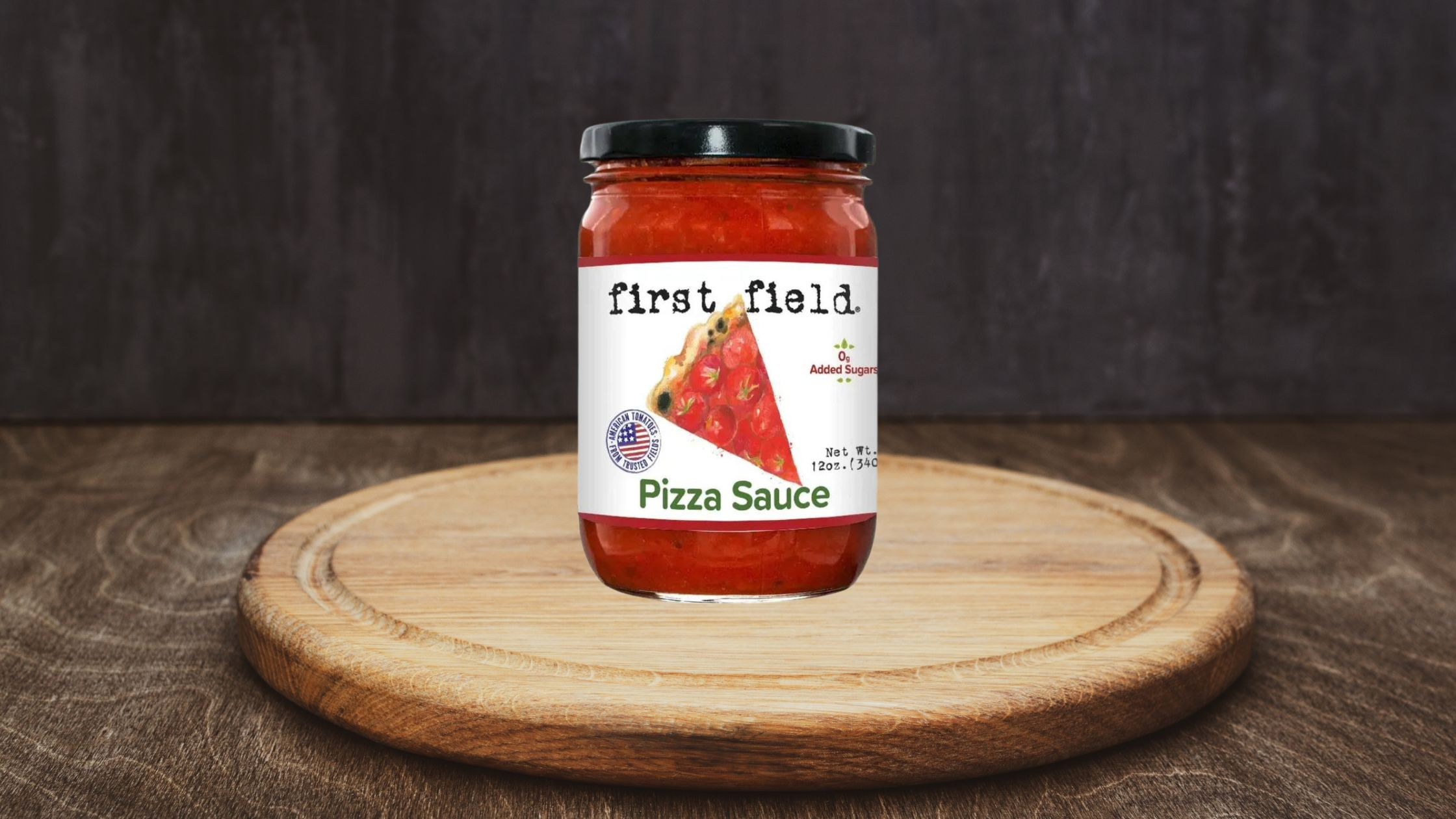 First Field Sugar-Free Pizza Sauce - 12oz jar