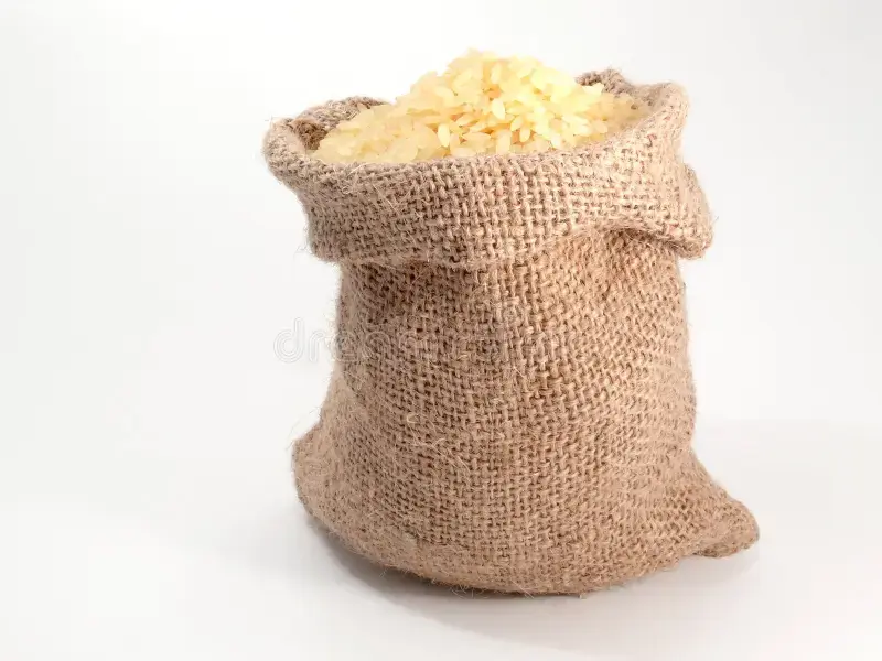 Jute rice bag