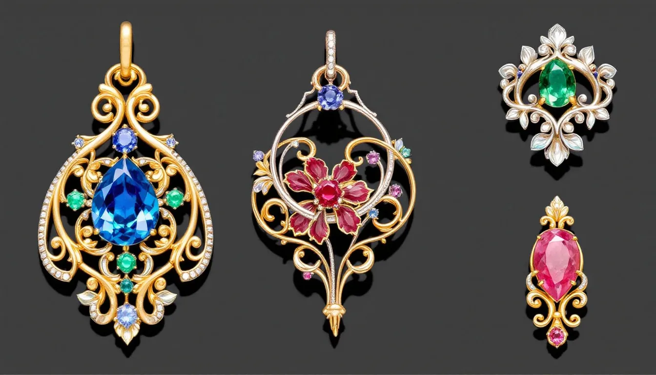 Une collection de pendentifs trèfle colorés, parfaits pour tous les styles.