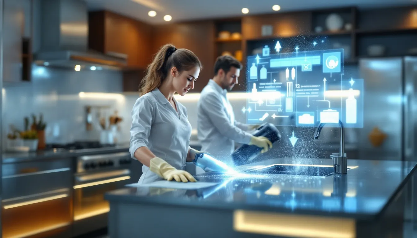 Expert kitchen deep cleaning services.