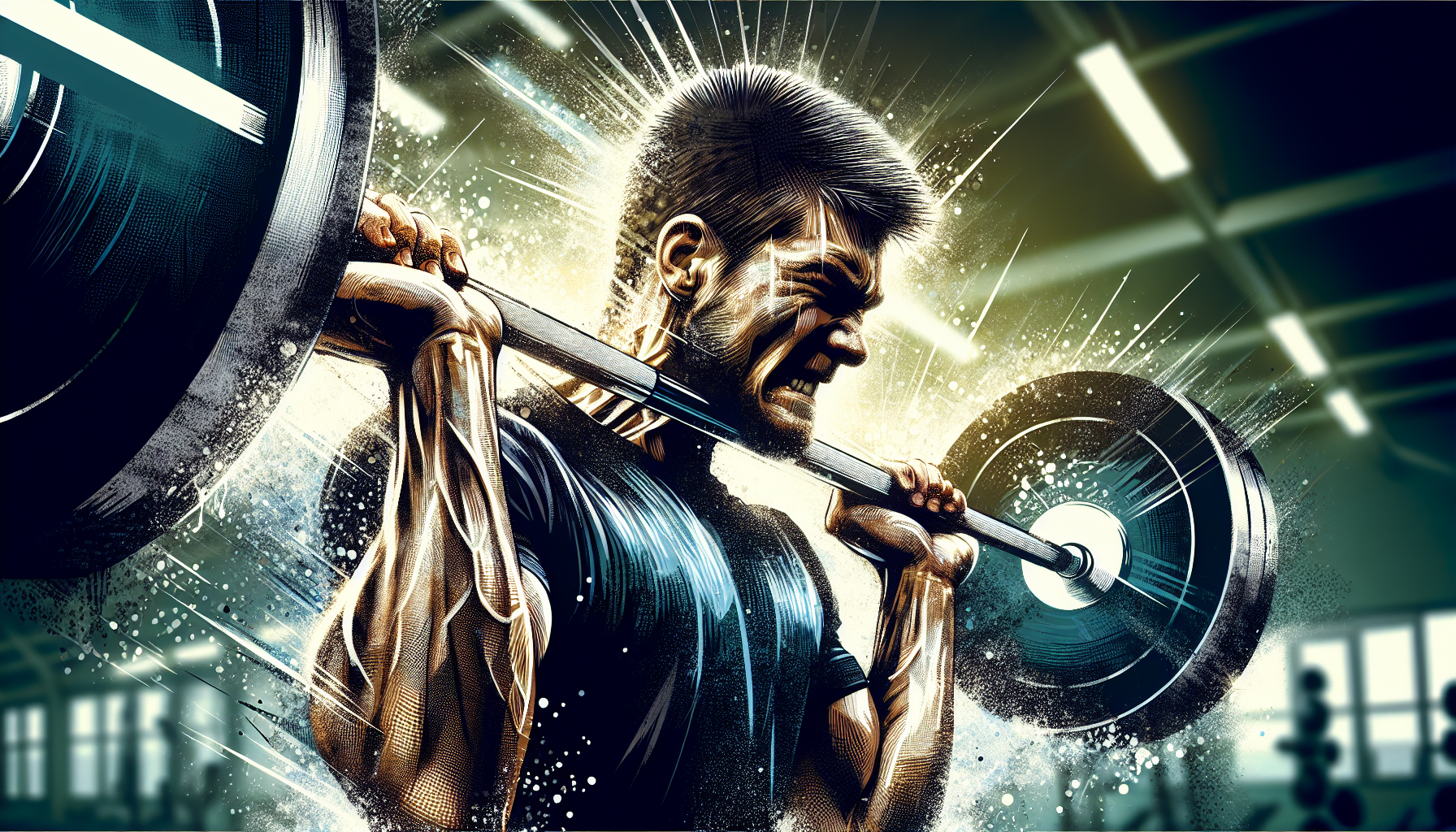 A person lifting weights in a gym