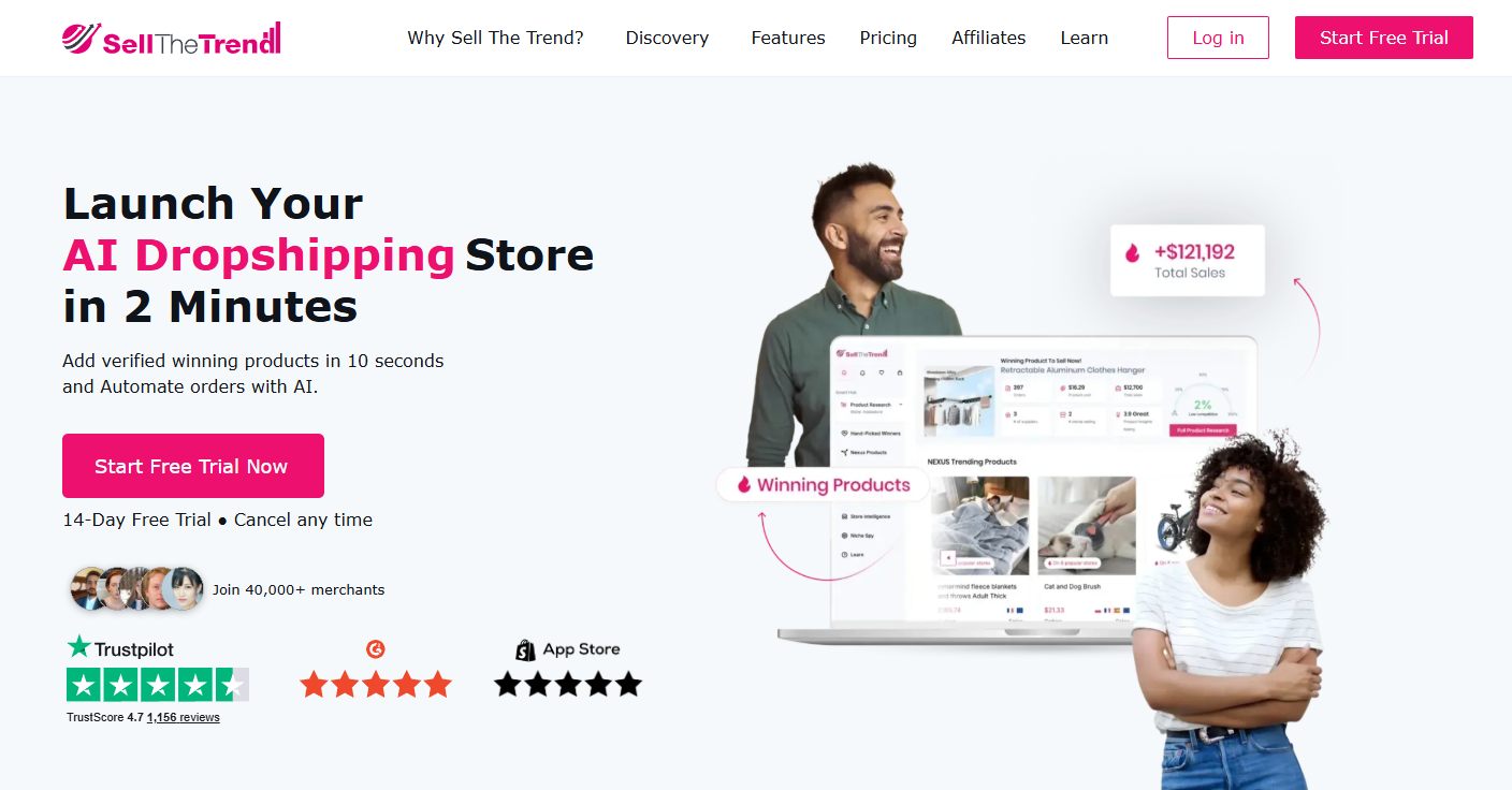 start using sell the trend today