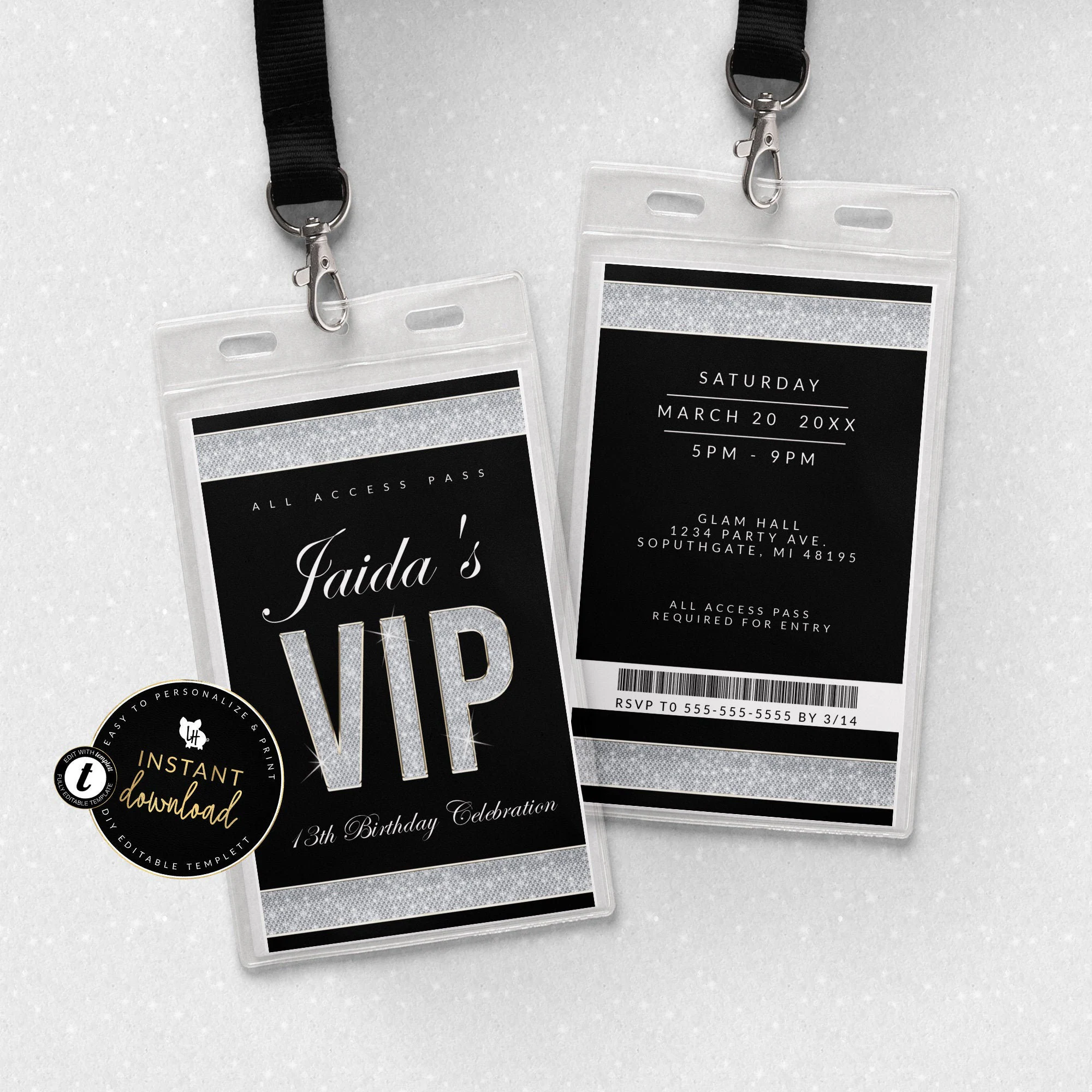 VIP Invitation Lanyard (etsy.com)