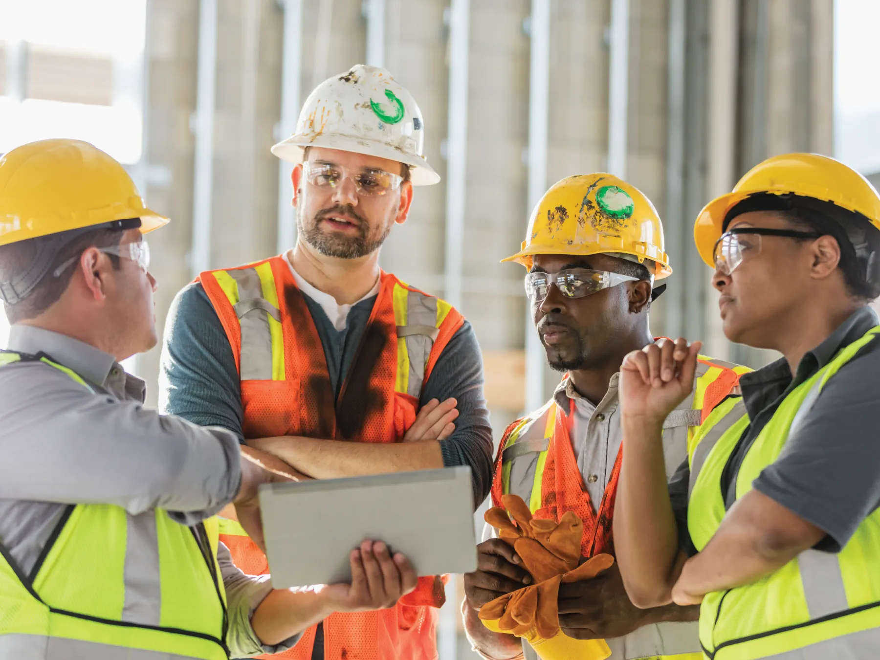 Coordination and communication among diverse project teams on a construction site