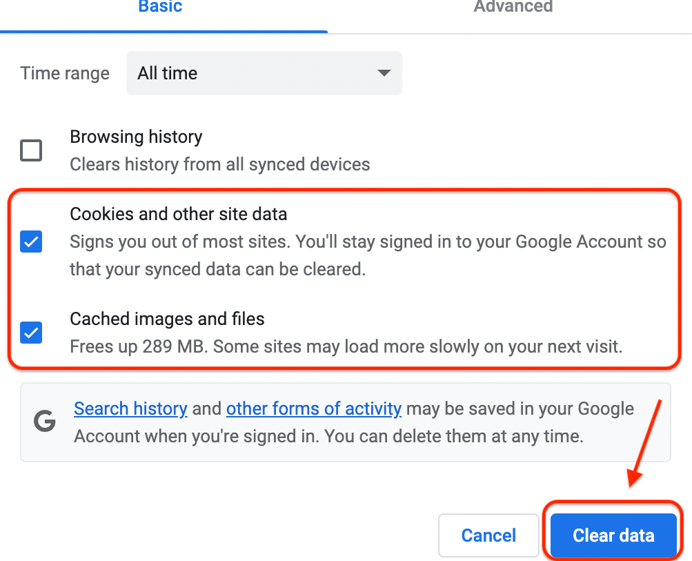Google Chrome | browsing history | secure connection | 