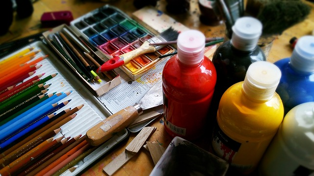 painting, pencils, paint art mediums
