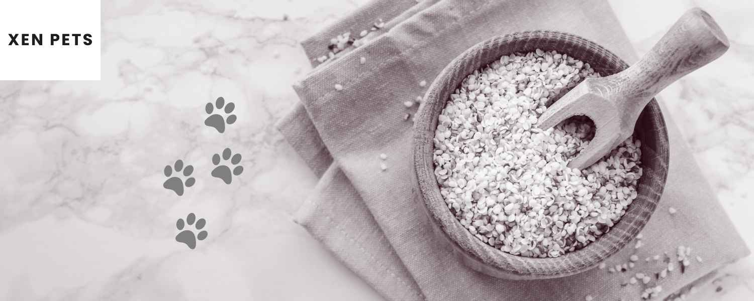 organic hemp seed powder in Xen Pets calming treats