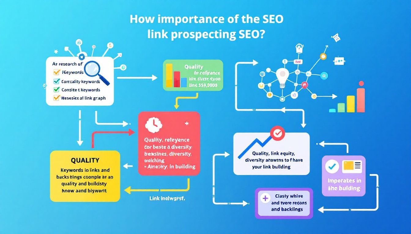 A graphic illustrating the importance of link prospecting for SEO.