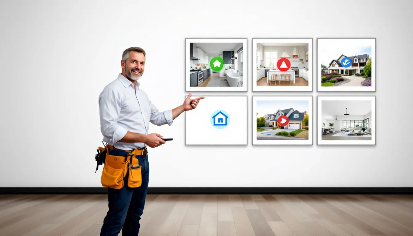 Top 10 Red Flags to Watch Out for When Hiring a Remodeling Contractor 3 A contractor showing past project photos to a potential client, demonstrating their experience and quality of work.