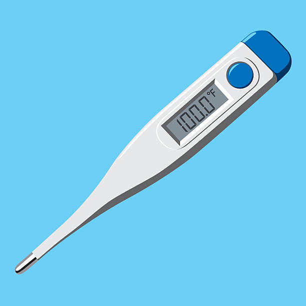 Illustration of electronic thermometers