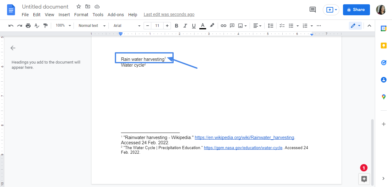 how to delete footnotes in google docs