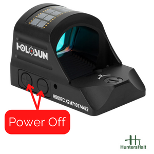 turn off your holosun red dot