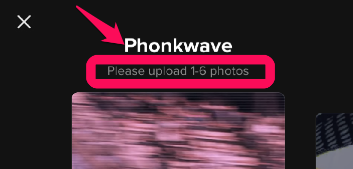 Image showing the number of photos allowed by this template