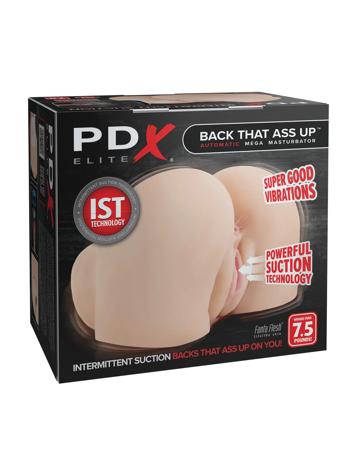 PDX Elite Back That Ass Up Automatic Mega Masturbator – Light