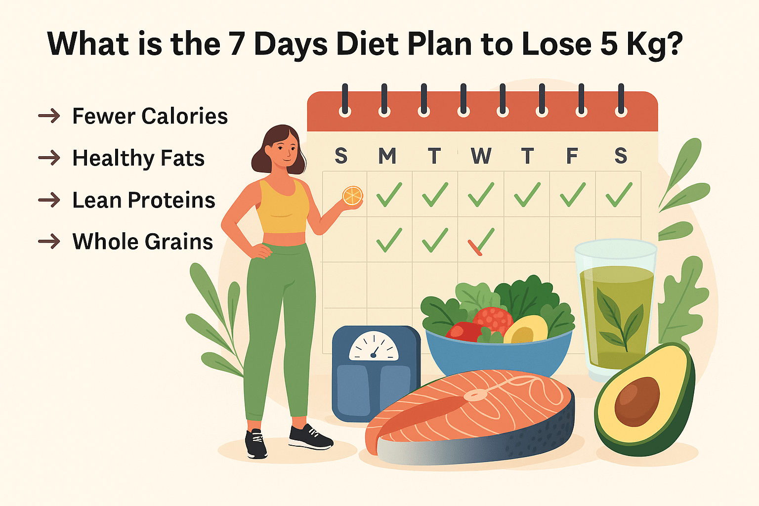 What is the 7 Days Diet Plan to Lose 5 Kg?