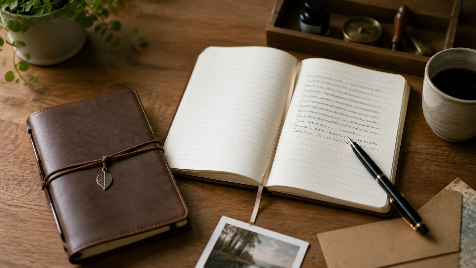 Leather journal notebooks for personal writing, reflection, and creative notes