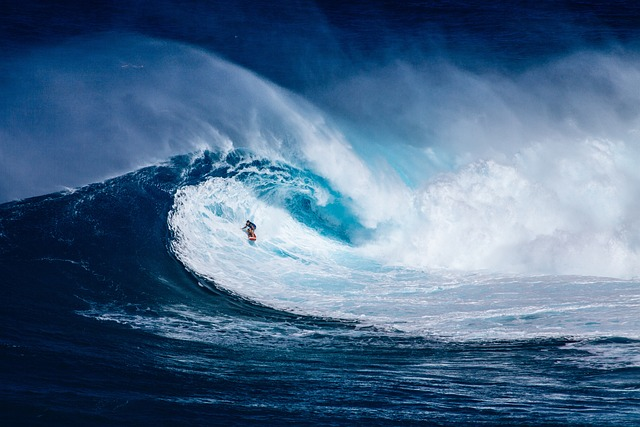 surfer, waves, ocean
