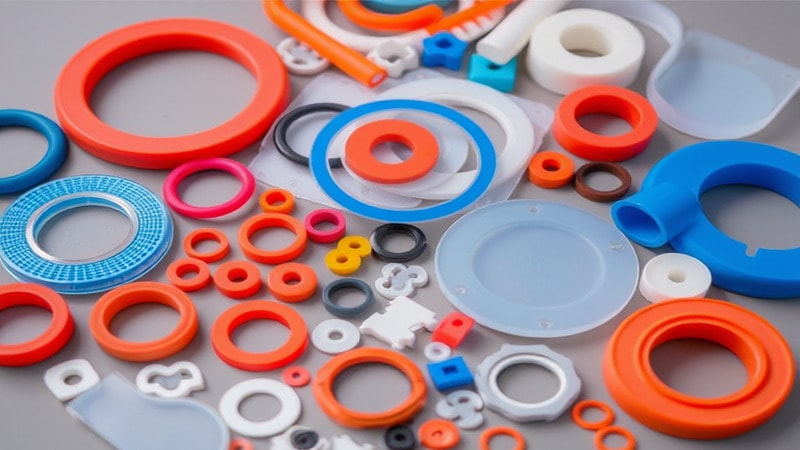 Silicone rubber material