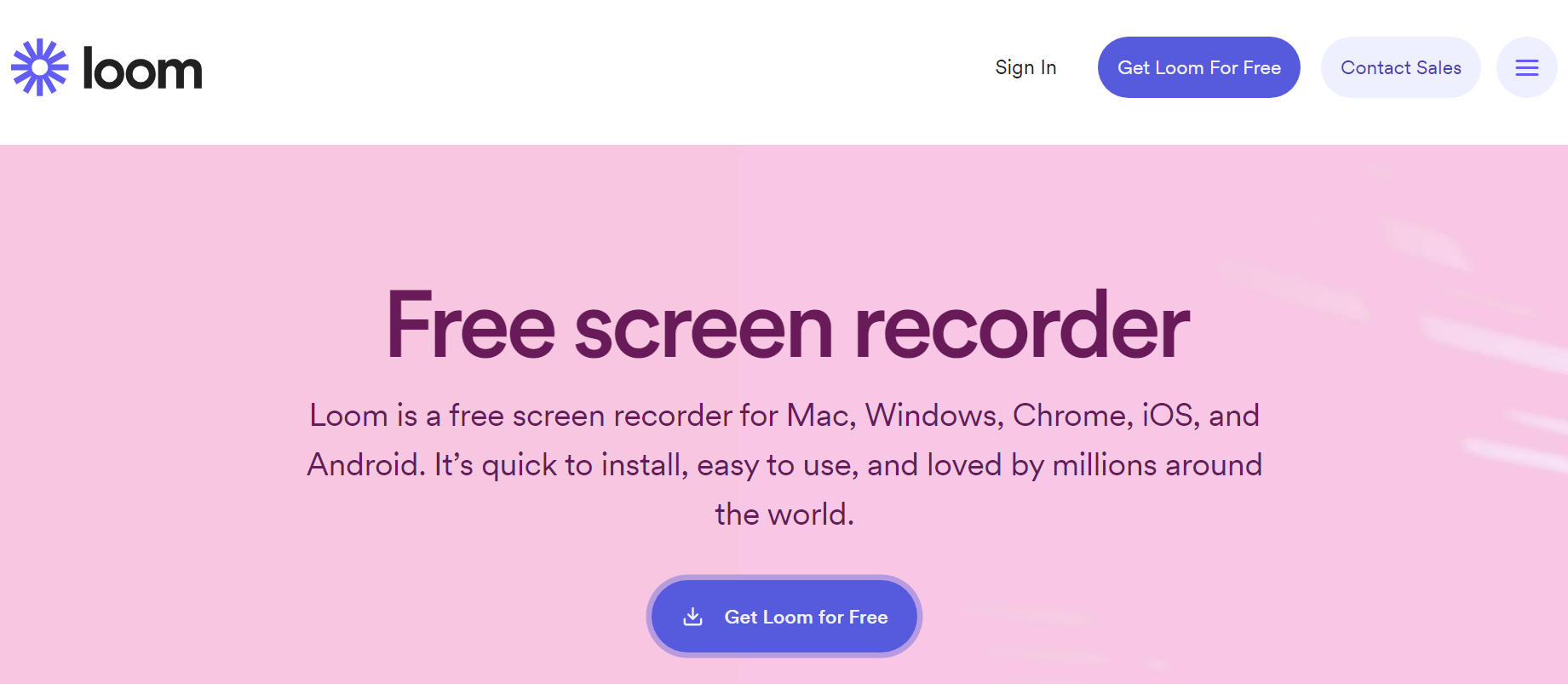 Loom screen recorder