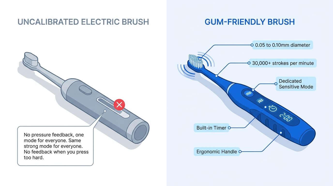 How Your Toothbrush Could Be Making Your Gums Sensitive
