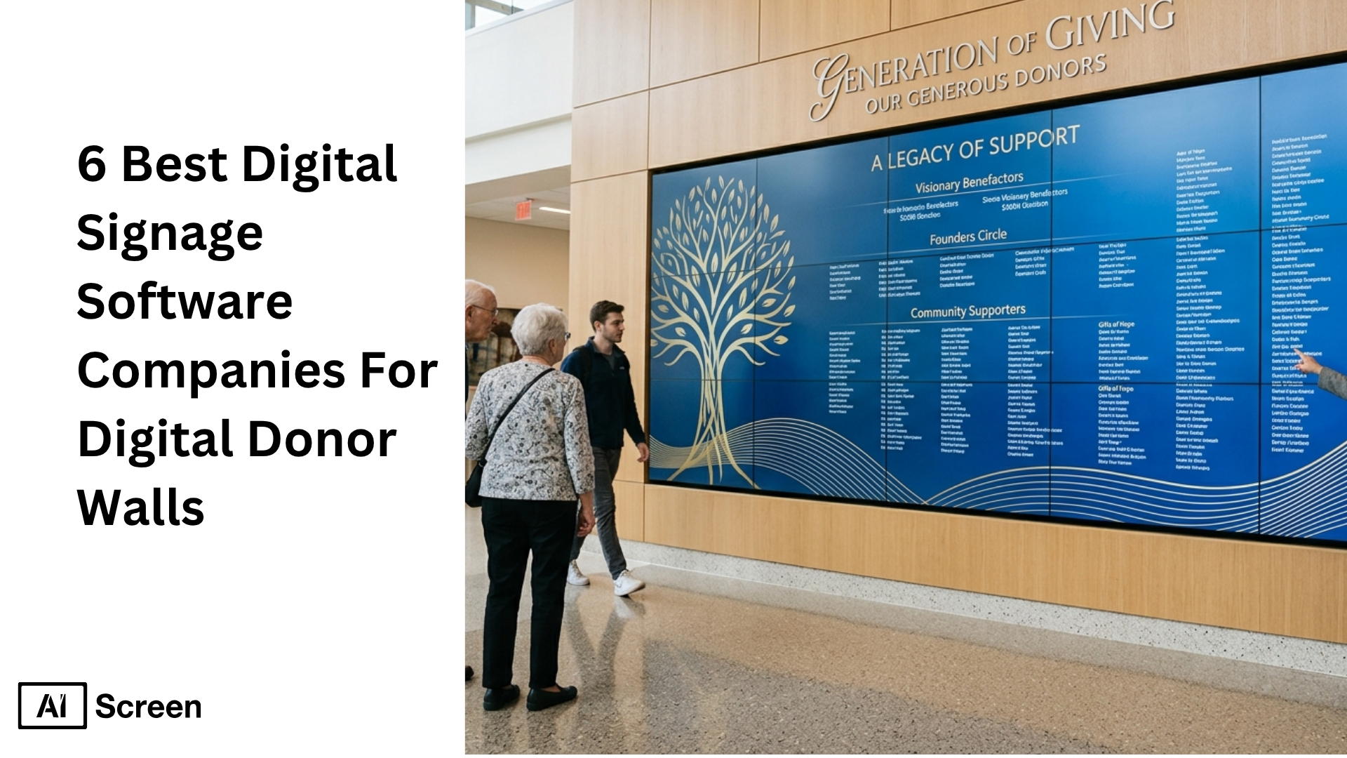 digital donor wall software display