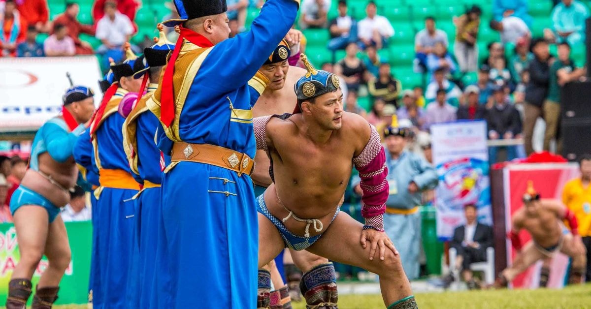 Naadam festival Wrestling