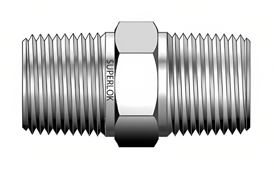 Securely connect pipes with ease using stainless steel hex nipples, available in various sizes and lengths for plumbing and automation applications.