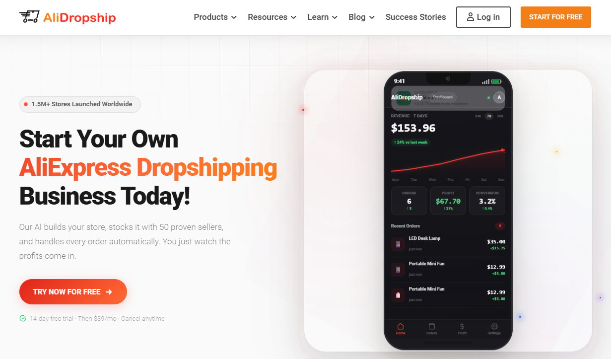 use alidropship to promote your inventory website