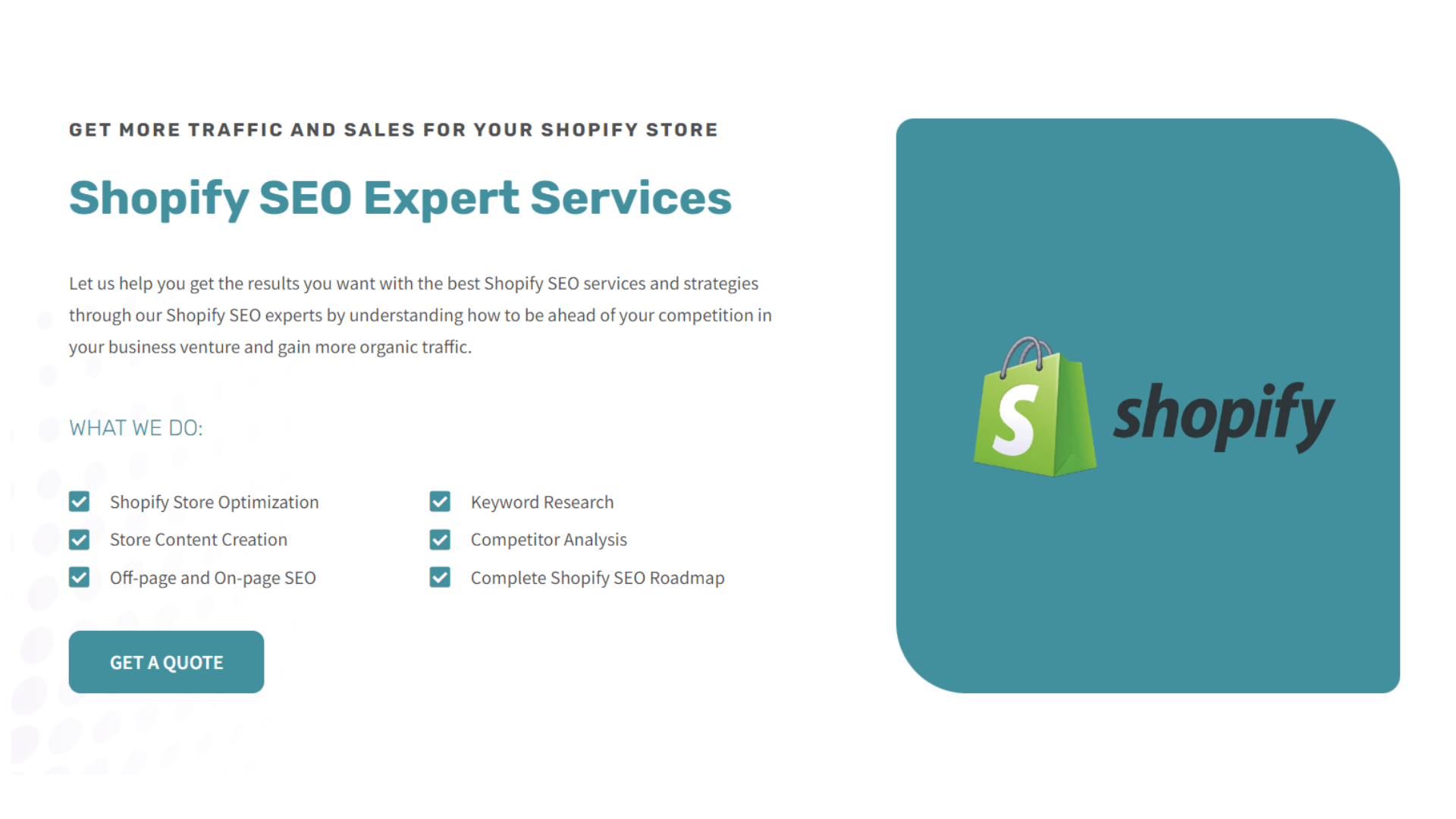 Shopify Seo Services How To Dominate Your Ecommerce Sales With Shopify Seo Services?