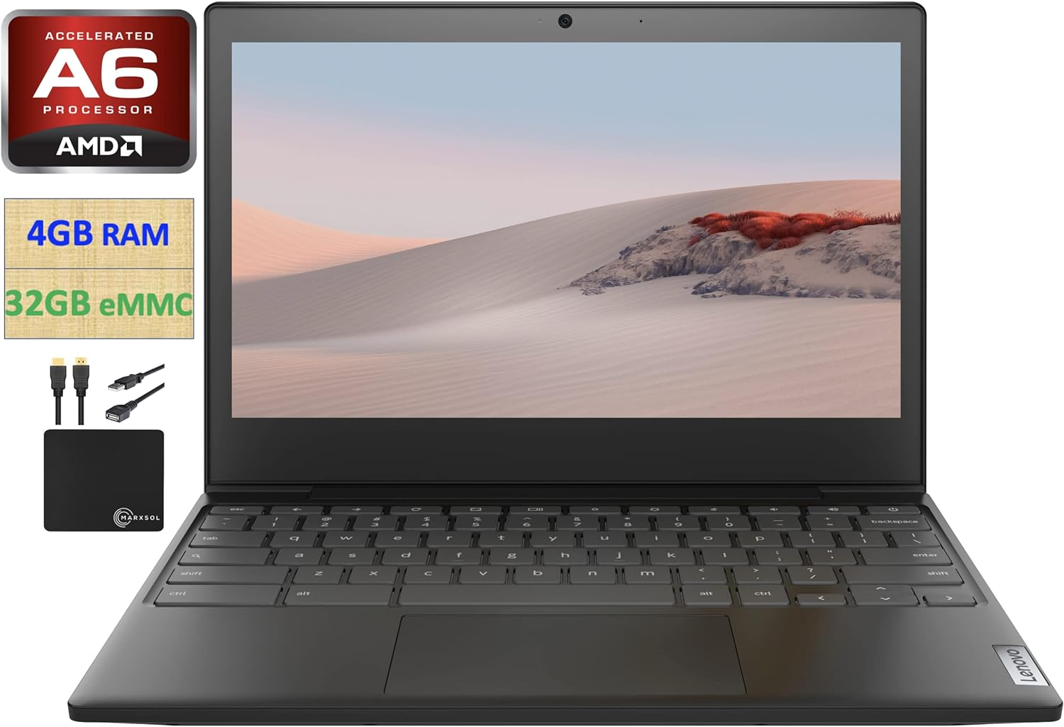 Lenovo 2022 Newest Lightweight Chromebook 3 11.6"