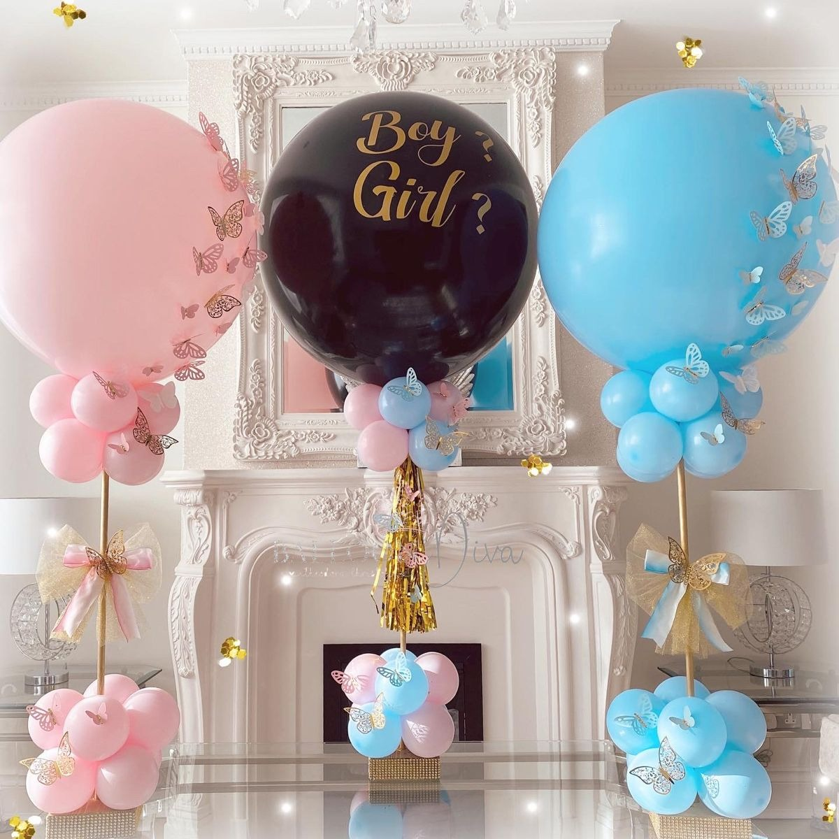 gender reveal ideas, pink or blue