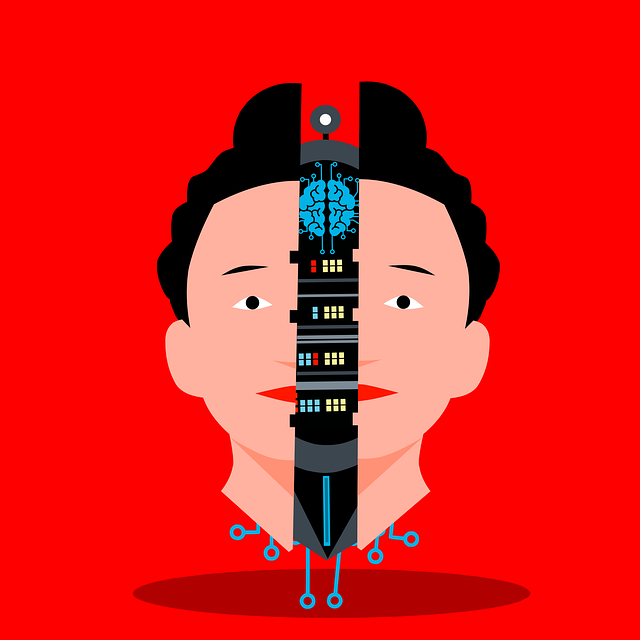 cyborg, robot, head