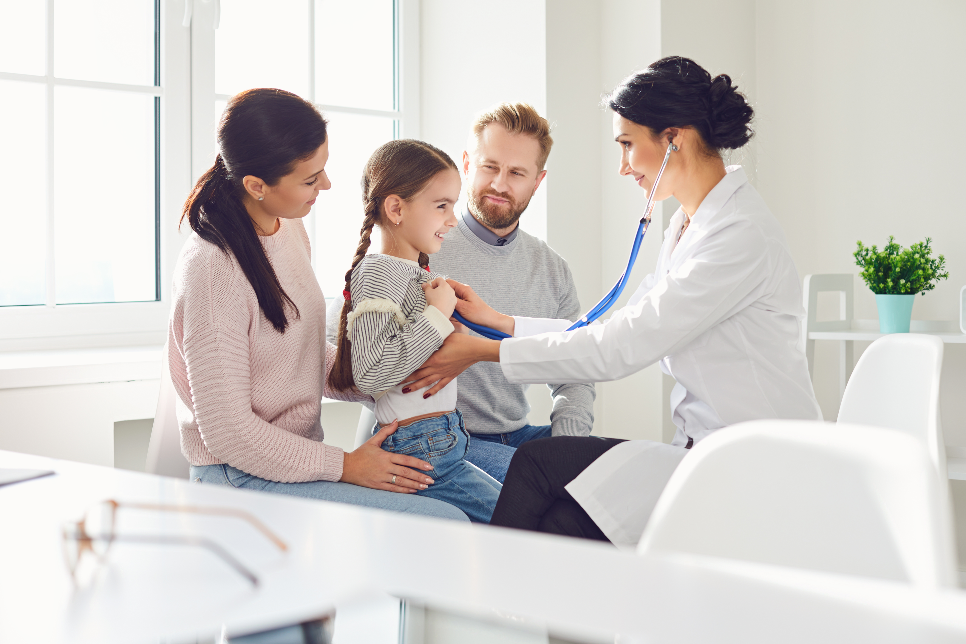 Doctor with a family 