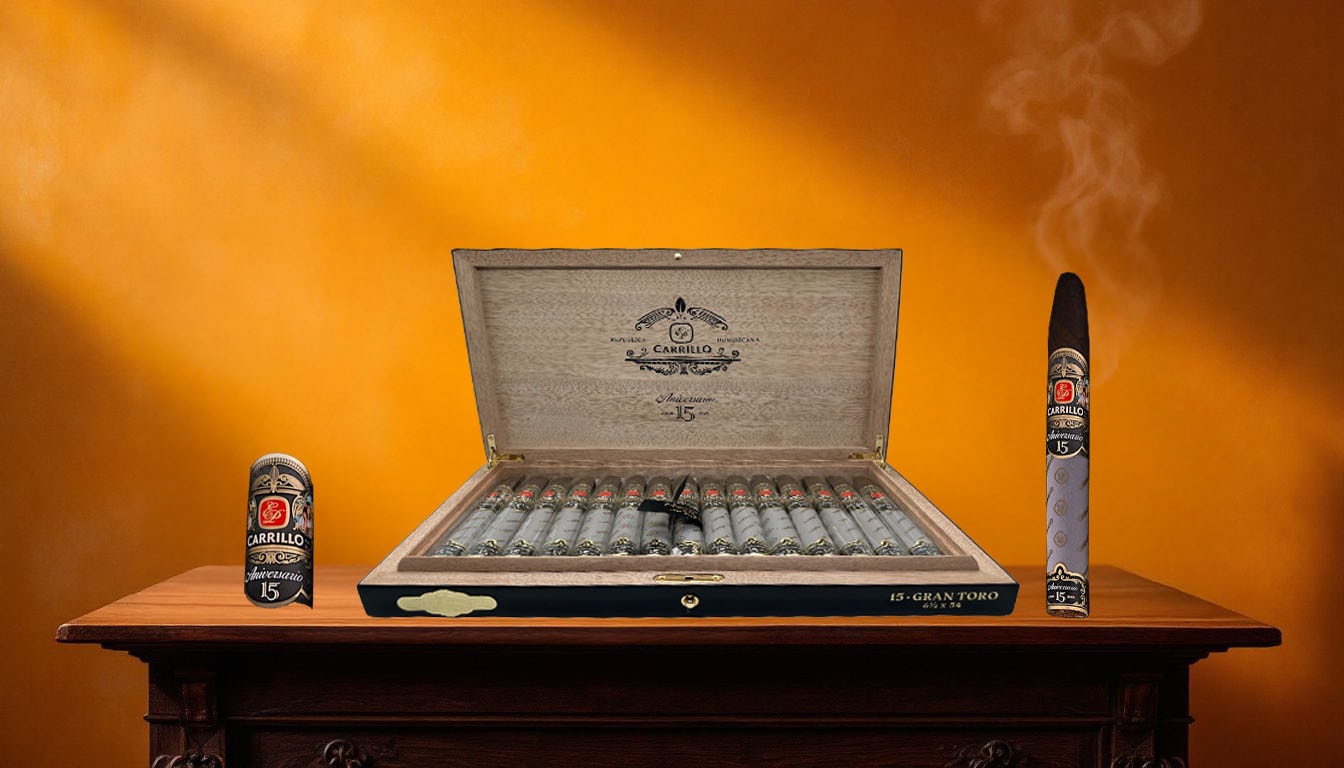 Limited edition cigar boxes on display.