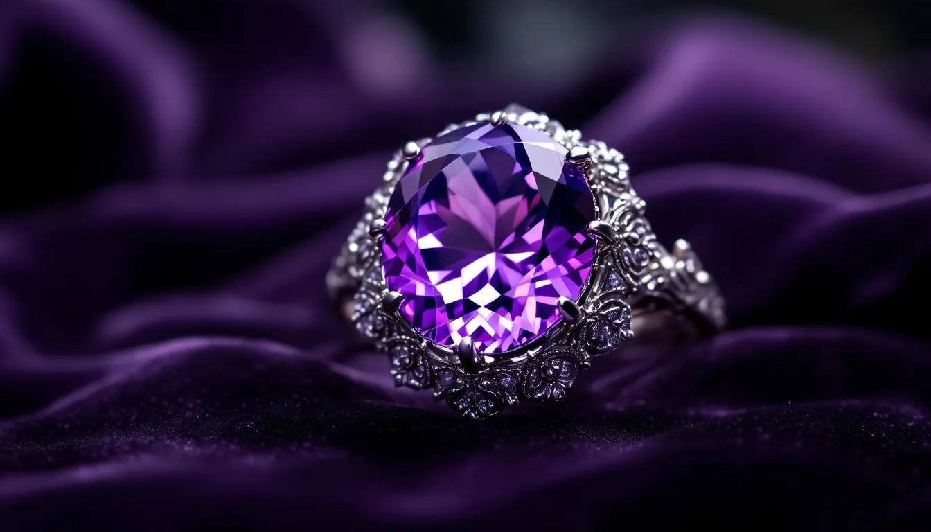 A beautiful amethyst birthstone jewellery piece showcasing the elegance of February's birthstone.