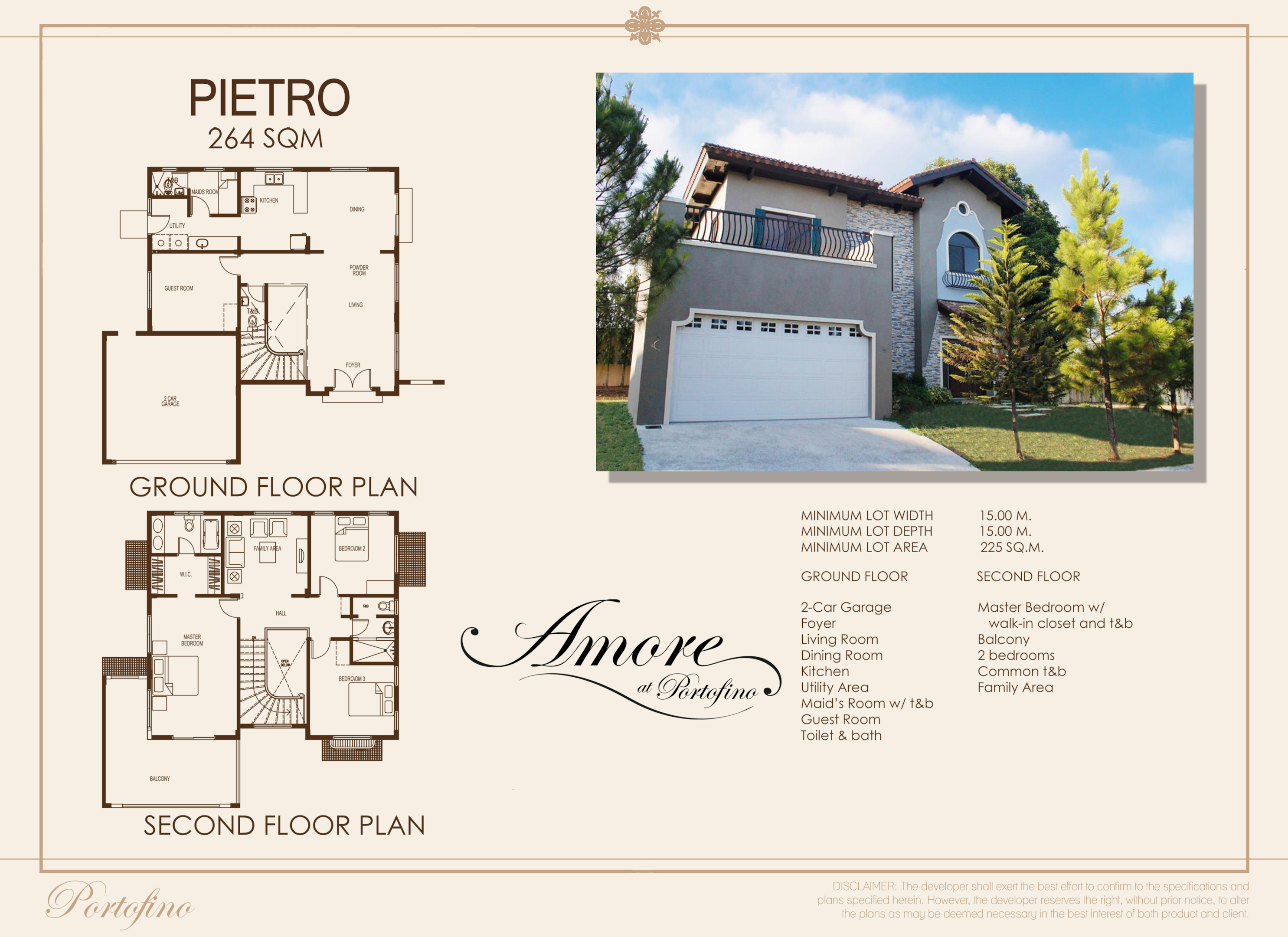 Image of Pietro Luxury house Floor Plan and House Specifications