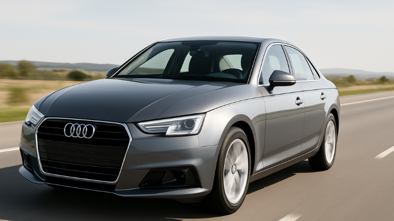 A car with LED headlight that provide better visibility as compared to HID and Halogen