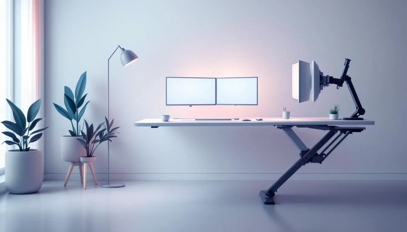 Meubles ergonomiques pour le télétravail en leasing.