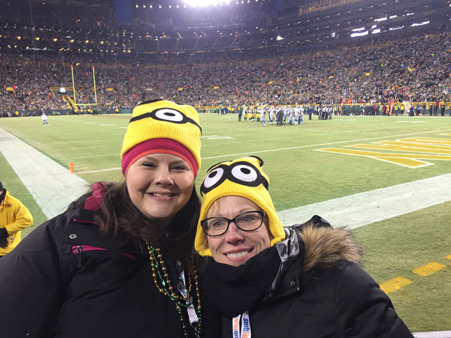Friends at a Packers Game