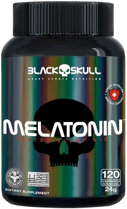 Melatonin Faster Sleep, melatonina da Black Skull. Fonte da imagem: Amazon