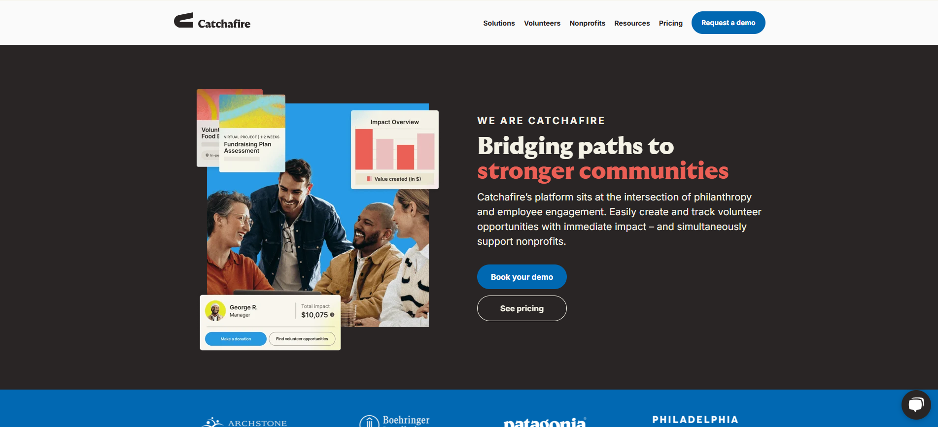 Catchafire - homepage