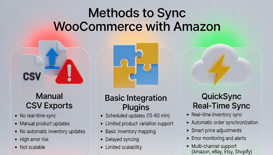WooCommerce Amazon Sync Ways to Connect and Sync WooCommerce with Amazon