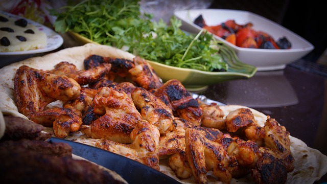 barbecue, chicken, dish