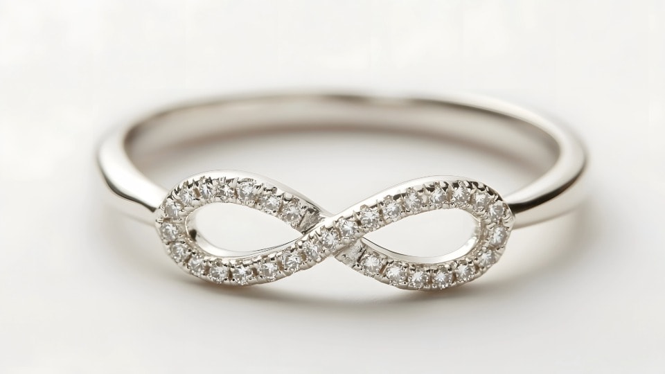 sterling silver infinity ring. Saras Beads UK